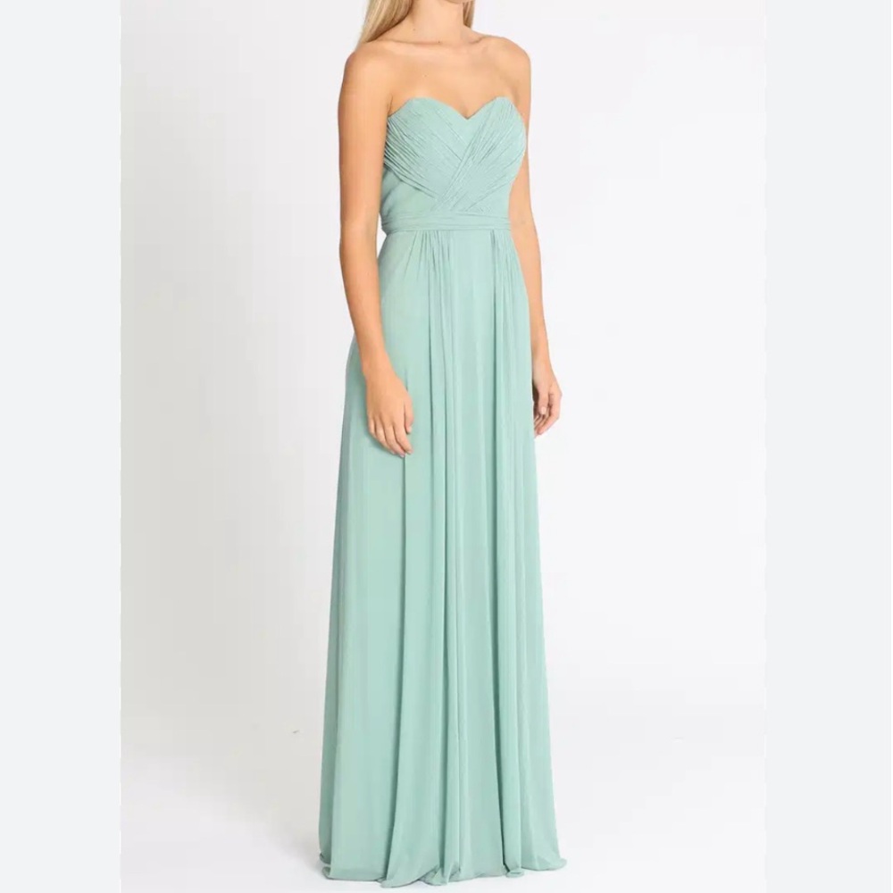 Ralph Lauren Green Strapless Sweetheart Gown